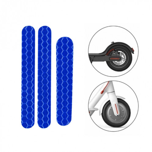 5 PCS Scooter Stickers Réflecteur Curseur Curseur Scooter ScanGuard Sticker réfléchissant pour Ninebot ES2 (Bleu) SH18141475-06