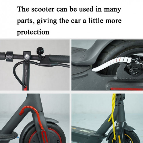 4 PCS Scooter Harnais Line Change de tuyau de tuyau de conduite de tuyau d'enroulement de tuyau de tuyau pour Xiaomi Mijia M365, Longueur du câble: 1M (bleu) SH401A658-07