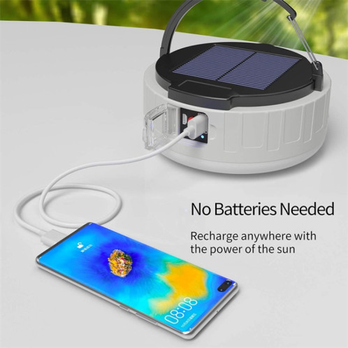 HB208 énergie solaire 10W 37 LED lumière de secours domestique Mobile marché de nuit lumière Camping lumière SH7202257-06