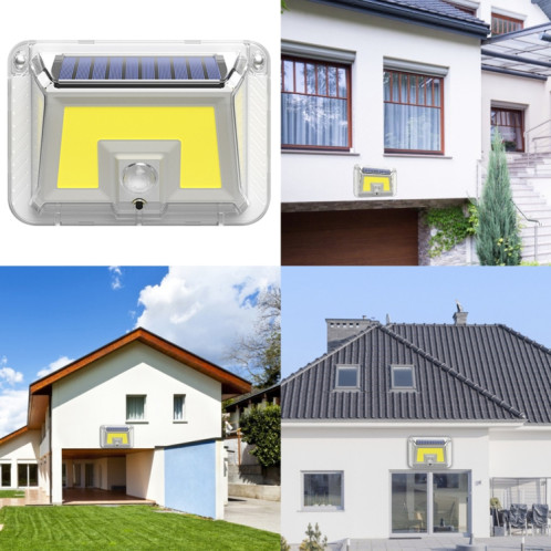 90 LED mur de mur solaire Jardin à quatre côtés lumineux lumineux lumineux de corps humain induction à induction imperméable lumière extérieure SH82011665-07
