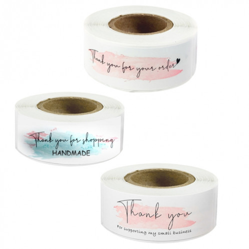 10 Rolls Rectangle Merci Sticker Label Sticker (F107) SH501B1352-05