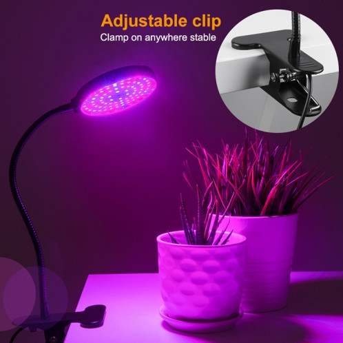 Lampe de croissance de plante LED rouge rouge Spectre bleu 5 vitesses Timing Timing Remplissage Lampe de croissance des plantes, puissance: 45W (trois têtes) SH8403420-07