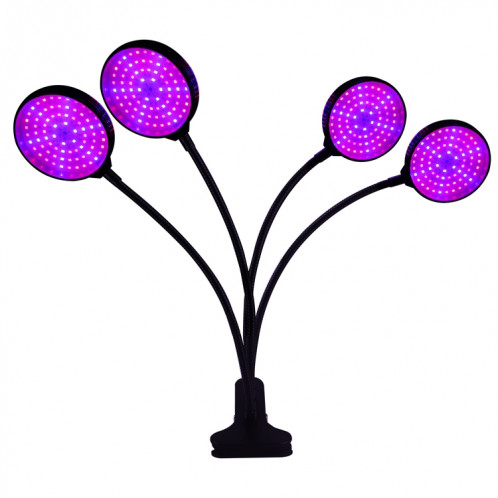 Lampe de croissance de plante LED rouge bleu SPECTRUM 5 vitesses Timing Timing Remplissage Lampe de croissance plante, puissance: 60W (quatre têtes) SH8404134-07