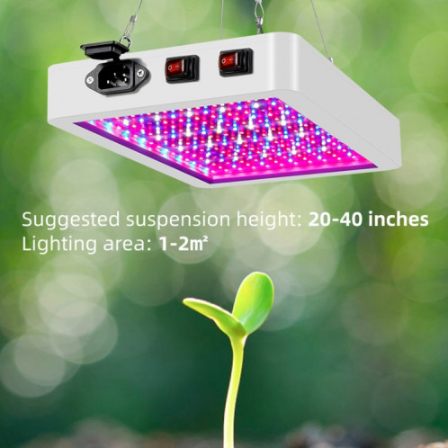 Plaque quantique LED Spectrum Croissance de la plante de la plante de la plante étanche Bassin de la plantation de plantation Lumière de remplissage, Spécifications: 216 Perles UK Plug SH110599-07