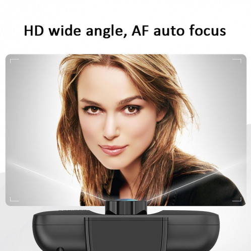 Version HD 1080p C60 Webcam Webcam Caméra d'ordinateur haute définition avec microphone, longueur du câble: 2,5 m SH14021745-07