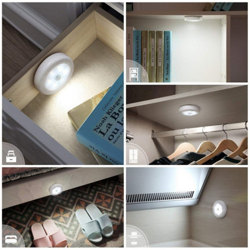 6 LED HOME HOME HOME SMART HUMAN HUMPORT SCENDER, Couleur de la lumière: lumière chaude (argent) SH1804992-06