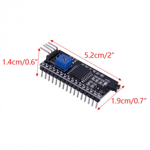 5 pcs IIC / I2C / interface LCD1602 Adaptateur d'écran LCD (IIC / I2C / Interface) SH701A1882-04