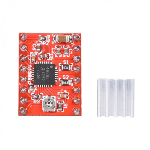 2 PCS HW-134A A4988 Module de pilote à provisoire à proximité à proximité de la marche rouge pour imprimante 3D SH17631572-06