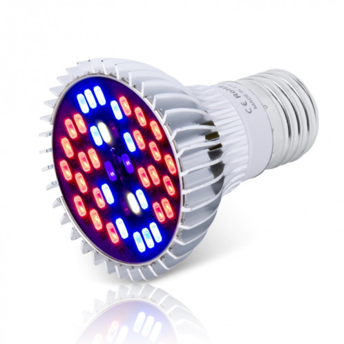 Lampe de croissance de plante LED Spectral Spectral E27 Plant Fill Light, Puissance: 30W 40 Perles de lampe SH5101125-07