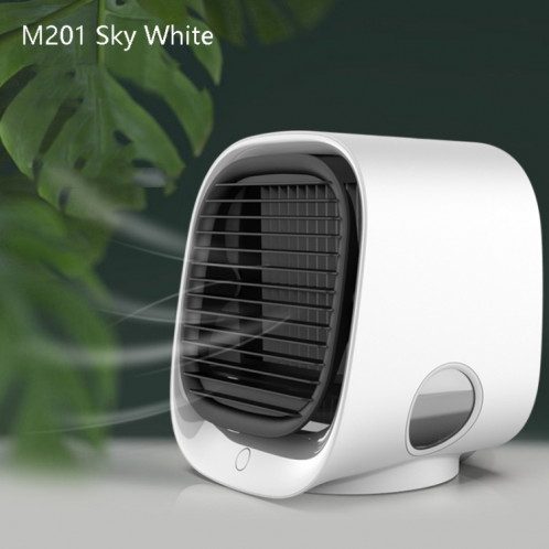 Ventilateur de refroidissement de bureau Bureau de refroidissement USB Ventilateur de climatisation à froid, Couleur: M201 Sky Blanc SH59011089-07