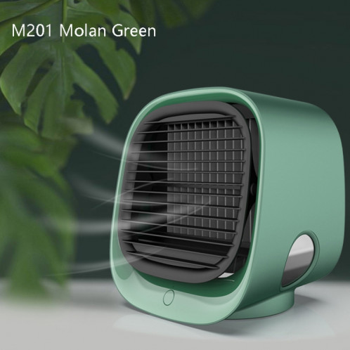 Ventilateur de refroidissement de bureau Bureau portable USB Ventilateur de climatisation à froid, Couleur: M201 Molan Vert SH5903872-07