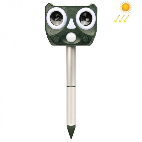 119A Échec solaire à ultrasons Solar Insectif Repellent Repellent (Vert) SH601A291-010