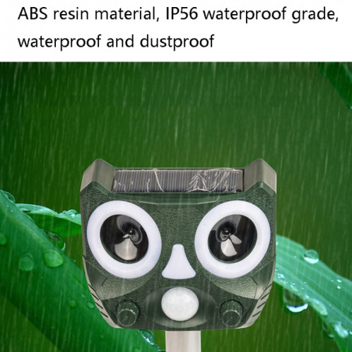 119A Échec solaire à ultrasons Solar Insectif Repellent Repellent (Vert) SH601A291-010
