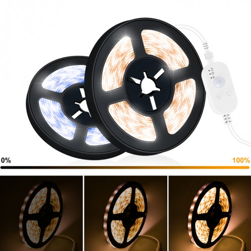 Strip lumineux LED USB Human Intelligent Intelligent Induction Étanche Light Strip 2835 Cabinet Patch Armoire Double Spouse Light Strip 5m (6500K blanc froid) SH406B1325-07