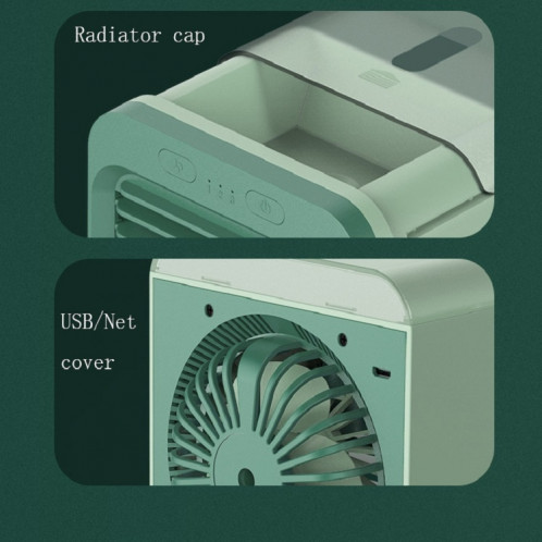 Humidification de bureau Vaporiser le ventilateur USB refroidi par eau (vert) SH601A70-07