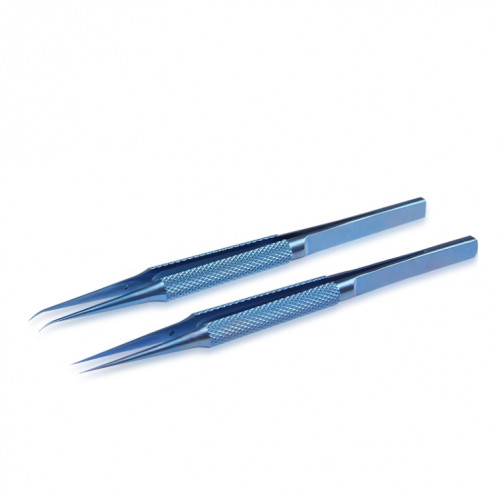Kaisi Titanium Alliage Tweezers RéparerPrint digitale Ligne de fly Téléphone Carte carte mère précise Antimagnétique Electronics Tweezers (Curved BT-15) SK001A814-05