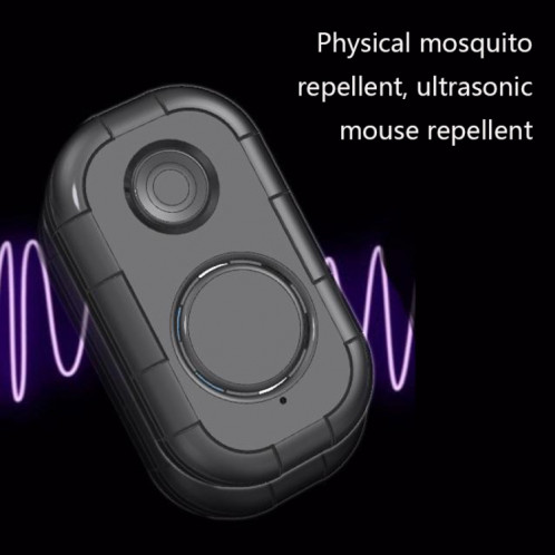 H20 Ultrasonic USB MOSQUITO PORTABLE PORTABLE PORTABLE INSECTURE INSECTURE (Noir) SH501A1021-07