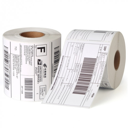 100 x 150 x 350 Le papier d'expédition auto-adhésif thermique de feuille / rouleau est adapté à l'imprimante XP-108B SH3902407-05