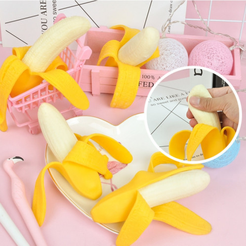 5 PCS Enfants Décompression Simulation Peeling Banana Vent Toy (Jaune) SH801A503-06