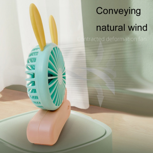 Ventilateur de poche de poche Portable portable de la couleur de la cordon pliable de la lapin mignon de la lapin. Style 2) SH501B869-07