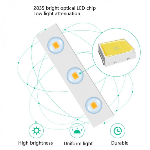 14 en 1 LED miroir LED Lampe avant USB Touch Capteur Switch MakeUp Live Diffusion Lumière de remplissage SH4404289-07