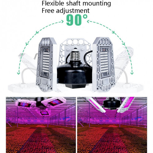 Lampe de plante LED Spectroscopie pleine spectroscopie rouge et bleu Remplissage de plante lumineuse Lampe de croissance, Puissance: E27 216 Perles SH5701944-07