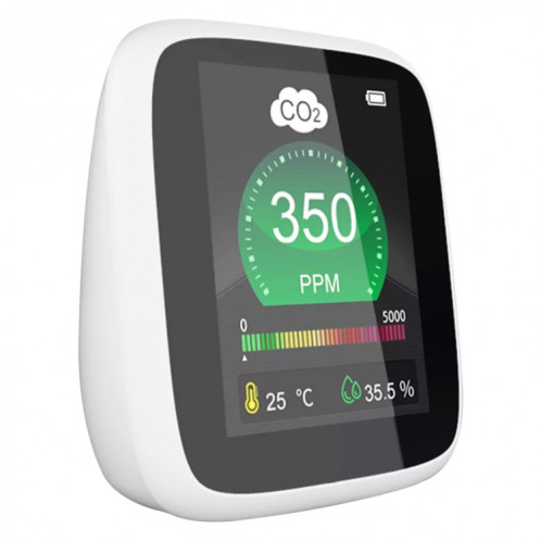 DM1308 MONITOR CO2 Testeur de l'air intérieur Qualité de l'air 400-5000PPM DIGHIQUE DIOXIDE Humidité Capteur NDIR SH23631513-07
