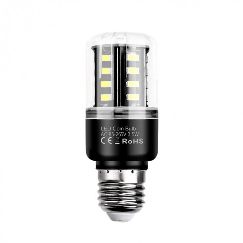 2 PCS 3.5W 5736 LED Constant de maïs Largeur de courant de la largeur de courant haute ampoule lumineuse (E27 chaud blanc) SH601B1403-07