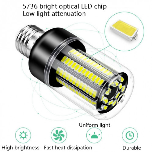7W 5736 LED de la lumière de la lumière de la lumière de la lumière de la lumière constante de la largeur de courant haute lumineuse (E27 blanc) SH603A1166-07