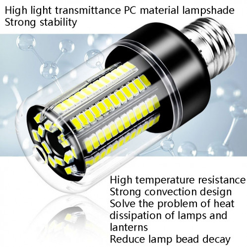 7W 5736 LED de la lumière de la lumière de la lumière de la lumière de la lumière constante de la largeur de courant haute lumineuse (E27 blanc) SH603A1166-07