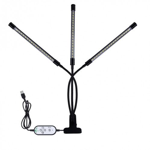 Lampe centrale à LED Spectroscopie pleine spectroscopie naturelle Lampe de croissance de la plante, puissance: 27W trois tête SH74031533-07