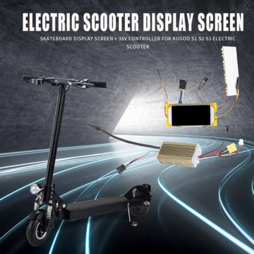 Écran de scooter électrique écran d'affichage à écran principal Accessoires de remplacement de la carte de commande pour KUGOO S1 / S2 / S3 Series Contrôleur + Affichage SH52011429-07