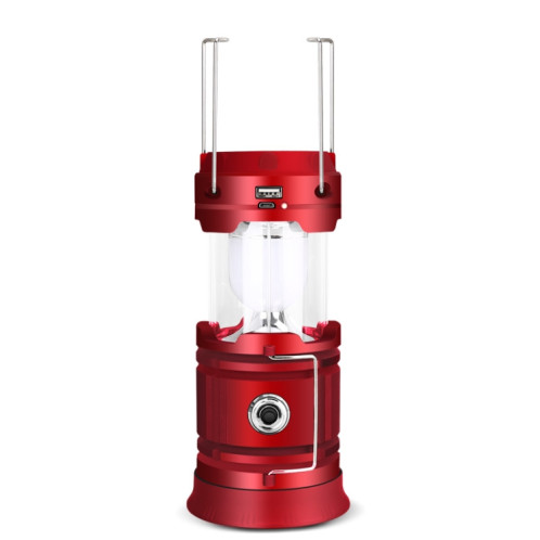 5803 Lampe de camping solaire de l'extérieur LED PORTABLE PORTABLE PORTABLE SORTIE USB (rouge) SH801B1631-07