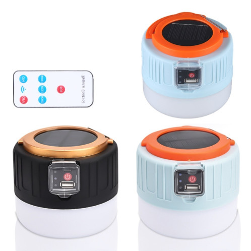 Solar Camping Light EXTÉRIEUR EXTÉRIEUR LED Ampoule de l'éclairage, Style: 508 Télécommande (Orange bleue) SH9801740-07
