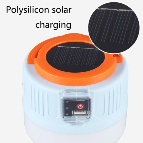 Solar Camping Light EXTÉRIEUR EXTÉRIEUR LED Ampoule de l'éclairage, Style: 508 Télécommande (Orange bleue) SH9801740-07