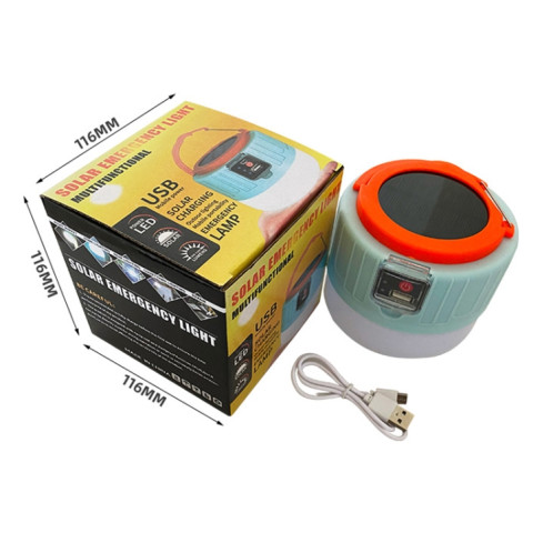 Solar Camping Light EXTÉRIEUR EXTÉRIEUR LED Ampoule de l'éclairage, Style: 508 Télécommande (Orange bleue) SH9801740-07