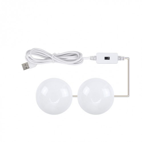 Miroir de maquillage à LED Miroir Beauté avant Remplissage Lampe de sensation de balayage de la main, source d'alimentation: 2 ampoules SH05011741-07