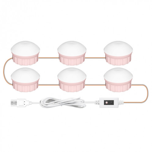 Miroir de maquillage à LED Miroir Beauté avant Remplissage Lumière de Sensation de balayage de la main, source d'alimentation: 6 ampoules SH0502507-07