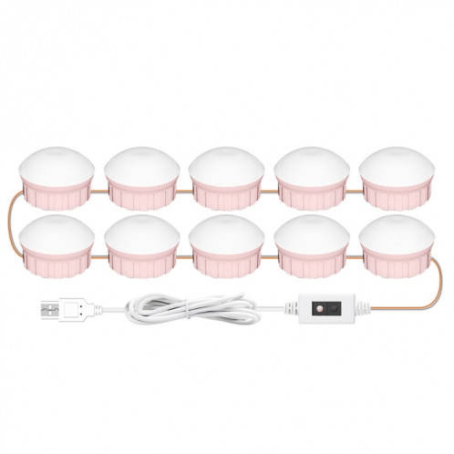 Miroir de maquillage à LED Miroir Beauté avant Remplissage Lampe Sensation de balayage de la main, source d'alimentation: 10 ampoules SH0503276-07