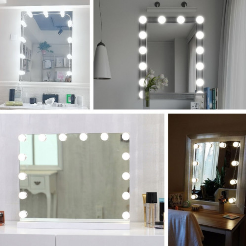 Miroir de maquillage à LED Miroir Beauté avant Remplissage Lampe Sensation de balayage de la main, source d'alimentation: 10 ampoules SH0503276-07