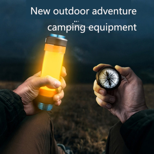 T25 Outdoor LED Camping Camping Multi-fonction Urgence IP68 Lampe de poche imperméable à l'imperméable avec une fonction anti-moustiquaire / avertissement SH09021350-09