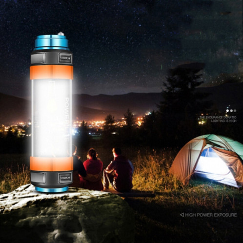 T30 EXTÉRIEUR LED Camping Light Multi-fonction Urgence IP68 Lampe de poche imperméable à l'eau avec une fonction anti-moustiquaire / avertissement SH09031469-09