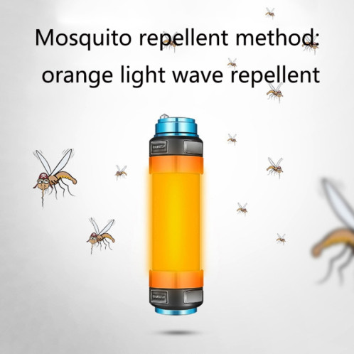 T30 EXTÉRIEUR LED Camping Light Multi-fonction Urgence IP68 Lampe de poche imperméable à l'eau avec une fonction anti-moustiquaire / avertissement SH09031469-09