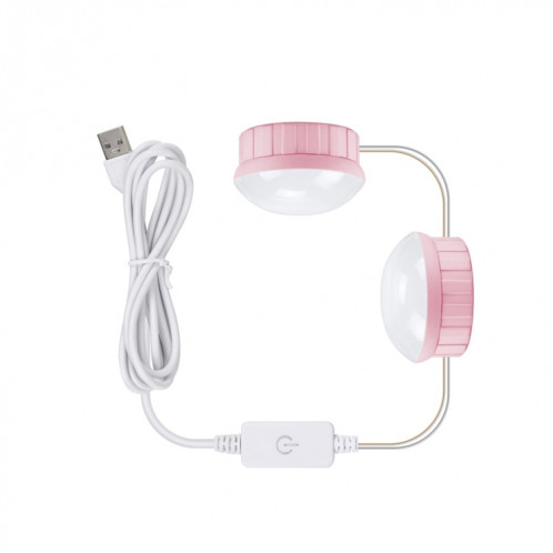 2 LED miroir miroir de la lumière Dimmable maquillage Miroir USB Touch Control Light (Lumière blanche) SH201A177-07