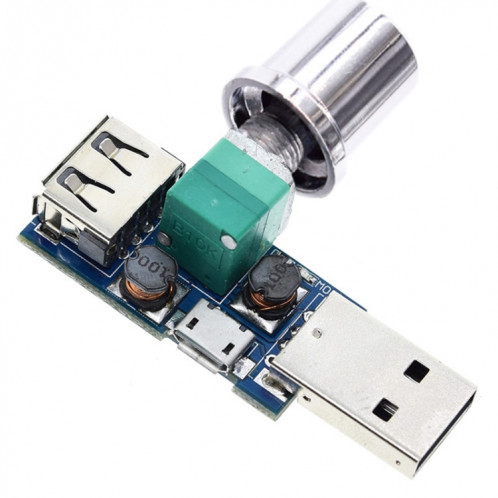2 PCS HW-602 USB Gouverneur Gouverneur Ventilateur de vitesse Volume de l'air Volume de l'air Régulateur de refroidissement Mute Mute Multifonction Switch Switch Module SH27501714-05