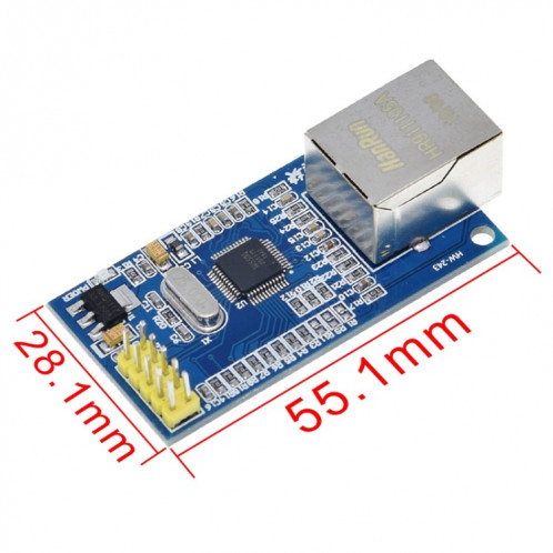 HW-243 W5500 Module de réseau Ethernet Matériel TCP / IP 51 / STM32 Programme à puce SH27541255-06