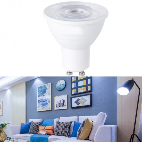 4 PCS LED Coupe lumineuse 2835 Patch Sauvette d'économie d'énergie CLAD CLAD ALUMINIUM Coupe légère, Puissance: 5W 6eads (couvercle transparent GU10 (lumière froide)) SH901A1106-07