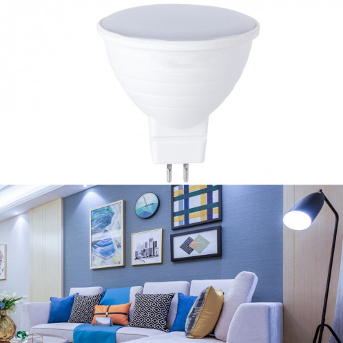 4 pcs LED Coupe lumineuse 2835 Patch Sauvegarde d'énergie Plaque d'aluminium Aluminium Coupe légère, Puissance: 5W 6eads (Couverture blanche MR16 Milky (Lumière froide)) SH901G1144-07