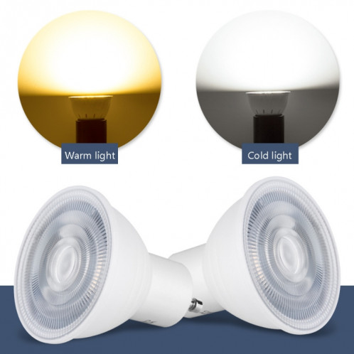 4 PCS LED Coupe lumineuse 2835 Patch Sauvegarde d'énergie CLAD CLAD CLAD COUPE DE LUMIÈRE ALUMINIUM, POWER: 5W 6 PADADS (COUVERTRE transparent MR16 (lumière froide)) SH901C8-07
