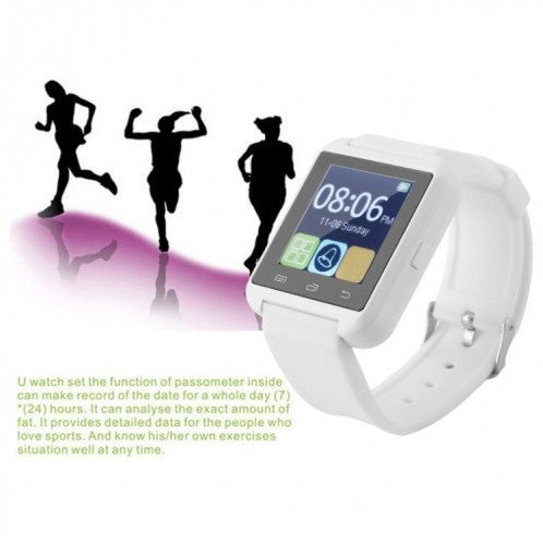 Montre-bracelet intelligente multifonction portable Bluetooth V3.0 + EDR (rouge) SH601C467-020